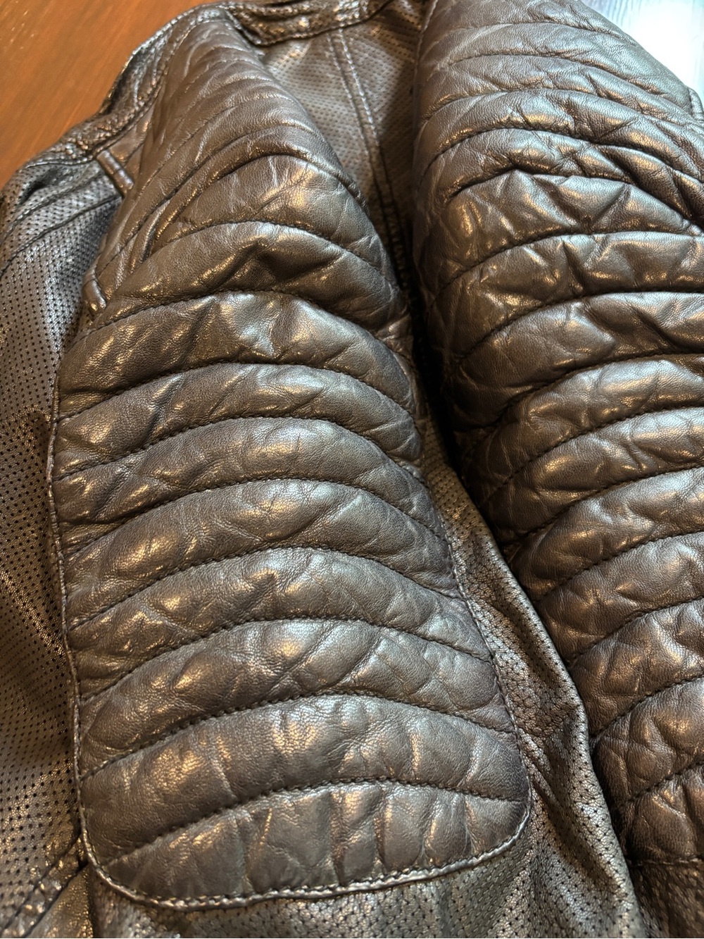 Scotch & Soda Men's Black Leather Motorcycle Jacket - Picture 14 of 14